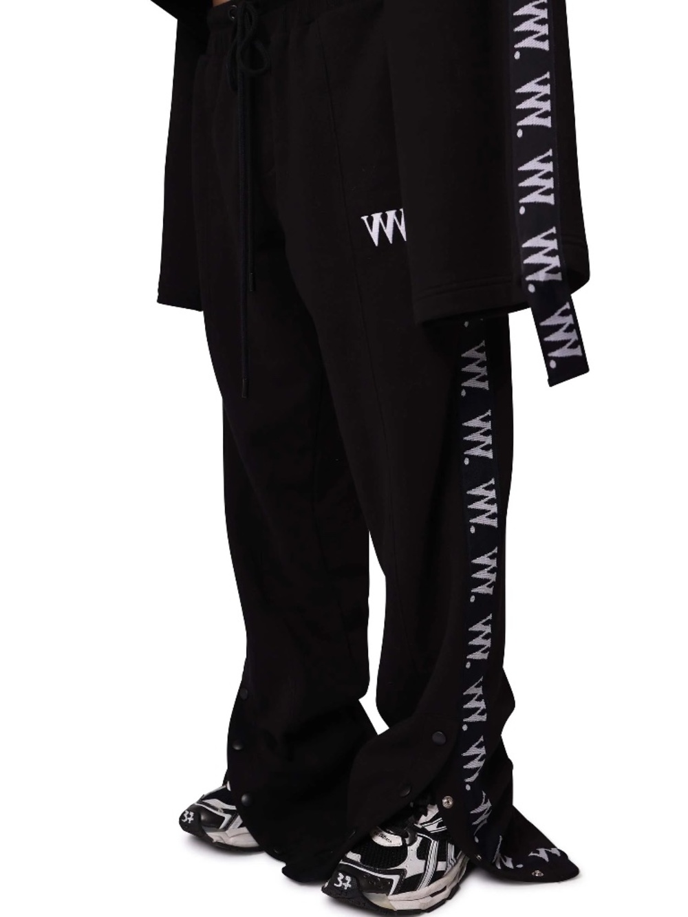 VVV Snap Trackpants - Black, Medium